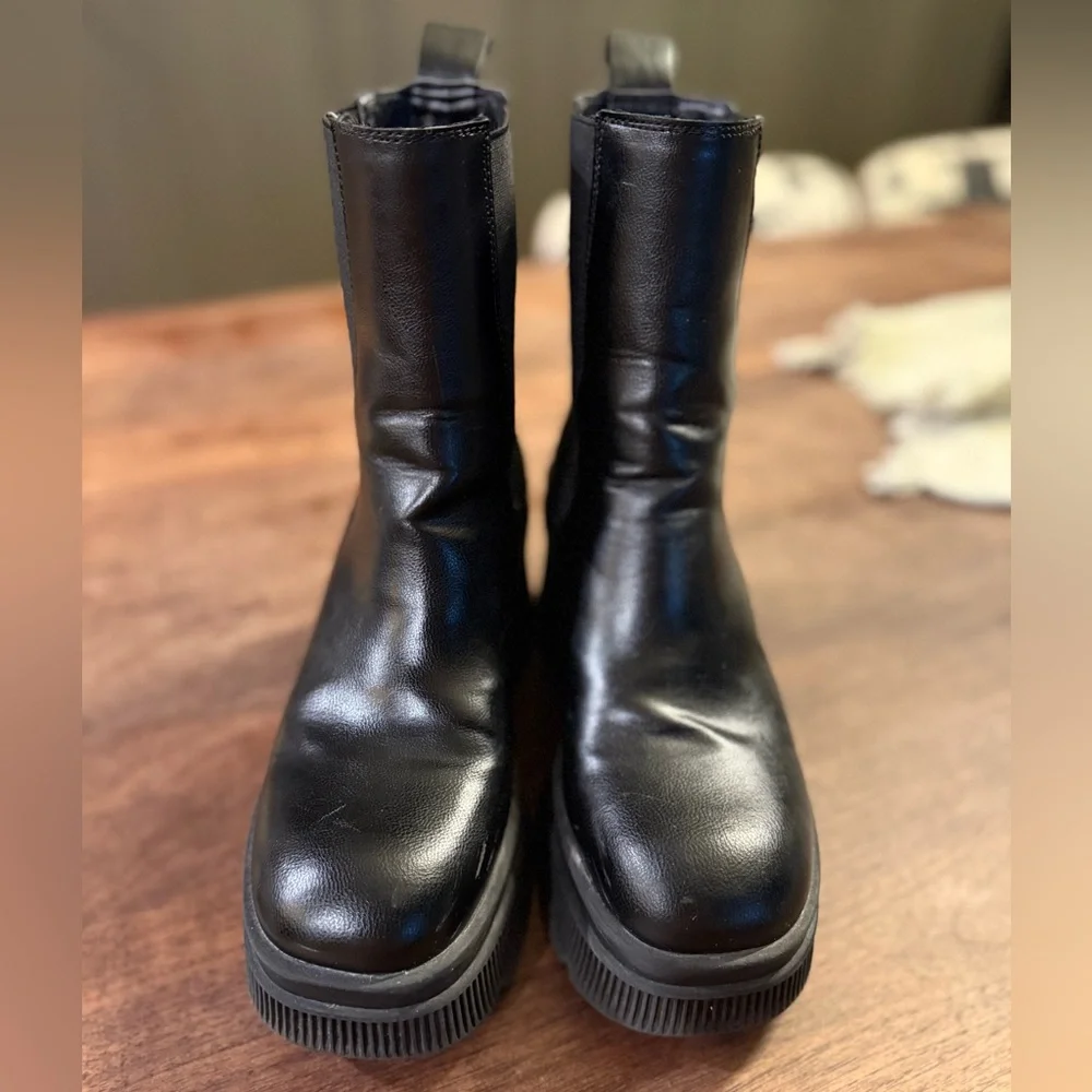 Bamboo Joanna wedge heeled boots - Picture 4 of 6